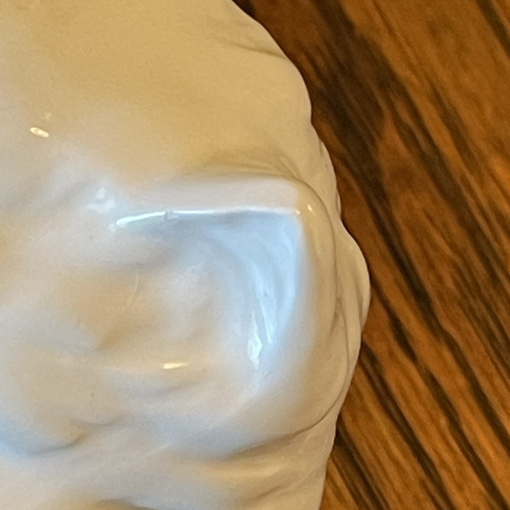White Persian Cat Figurine Vintage 7" Blue Eyes Cream Cute Kitty Kitten - Picture 8 of 11